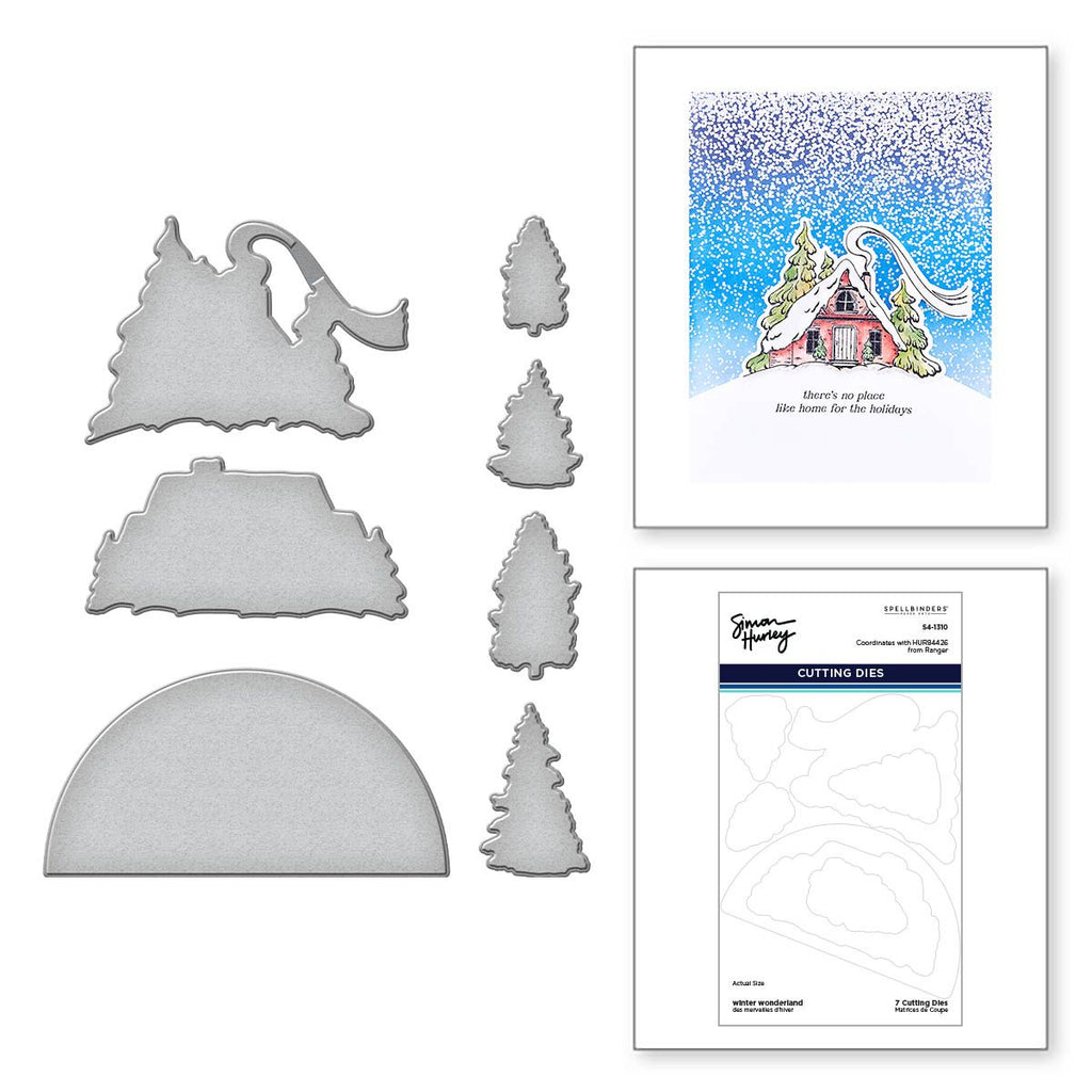 S4-1310 Spellbinders Winter Wonderland Etched Dies by Simon Hurley three