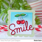 Pretty Pink Posh Mini Scallop Card Dies Smile