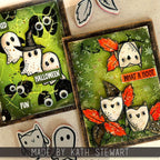Tim Holtz Layering Stencil Spellbound ths170 cute owls