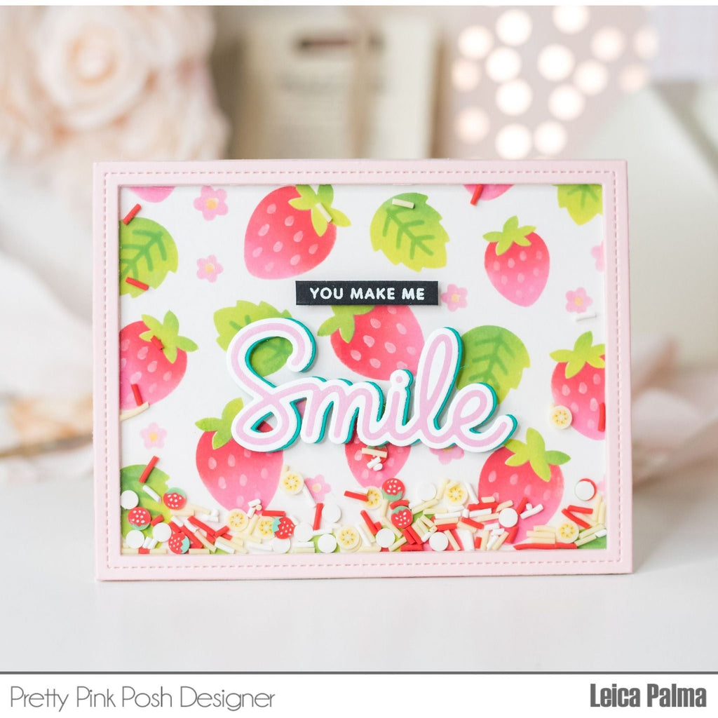Pretty Pink Posh Large Smile Shadow Dies Smile