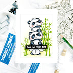 Whimsy Stamps PANDA BUTT Clear Stamps CWSD238 bamboo | color-code:ALT01