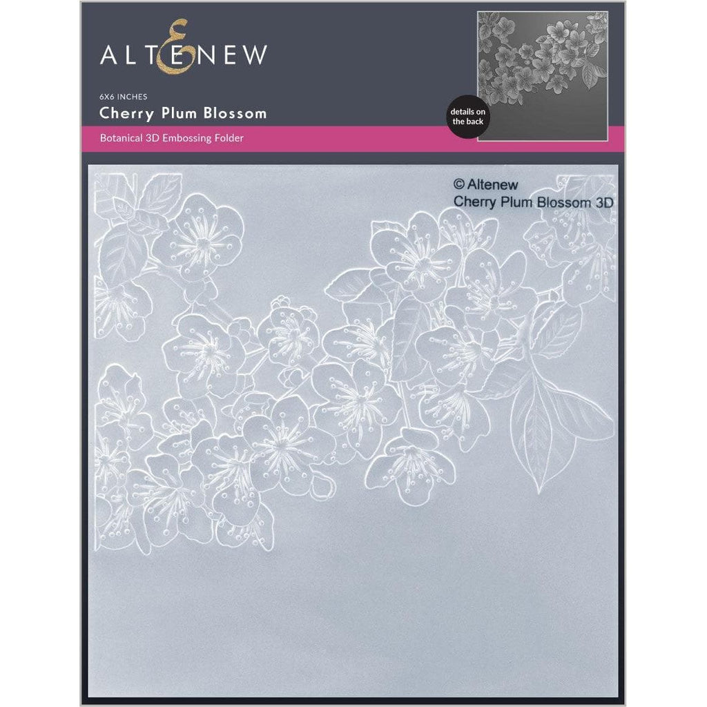 Altenew CHERRY PLUM BLOSSOM 3D Embossing Folder ALT7080