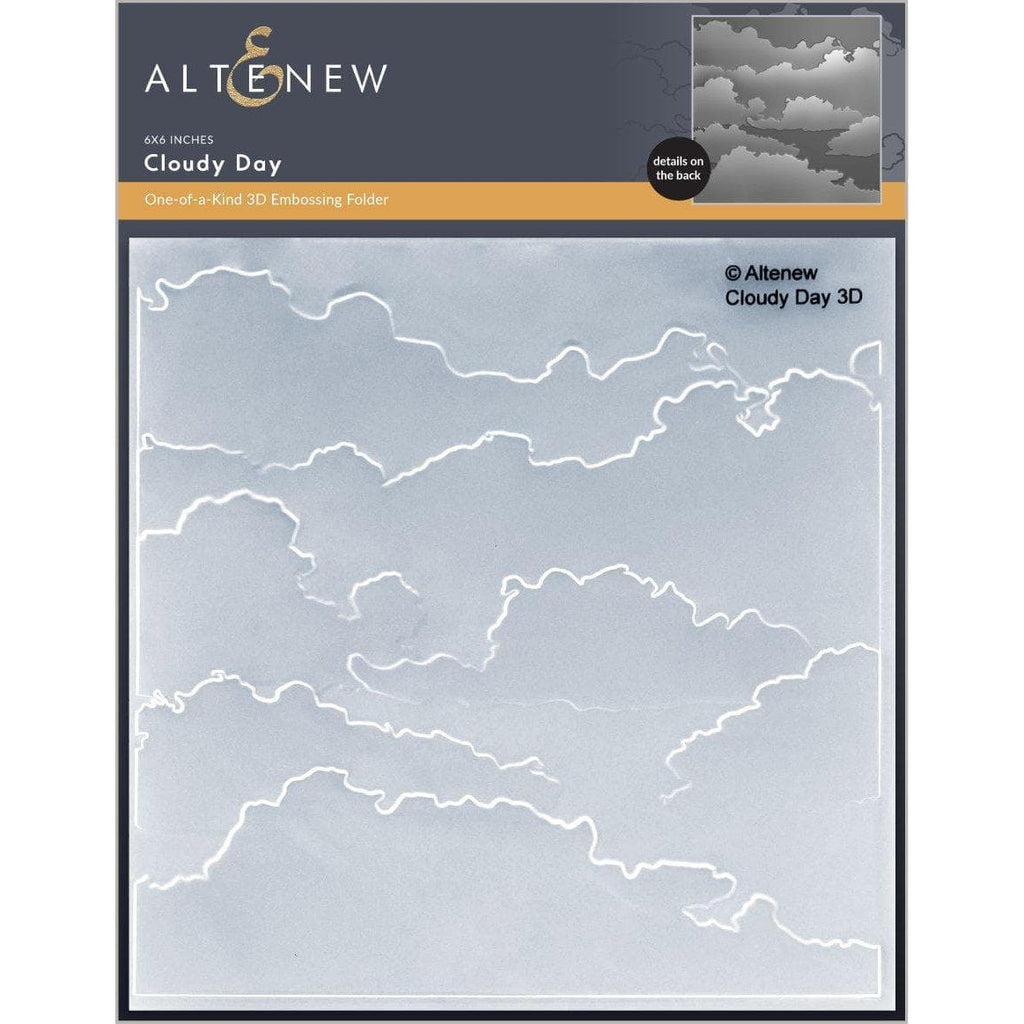 Altenew CLOUDY ALL DAY 3D Embossing Folder ALT6207