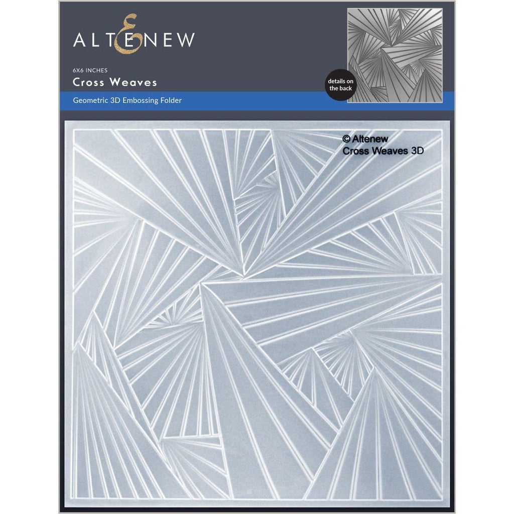 Altenew CROSS WEAVES 3D Embossing Folder ALT6648
