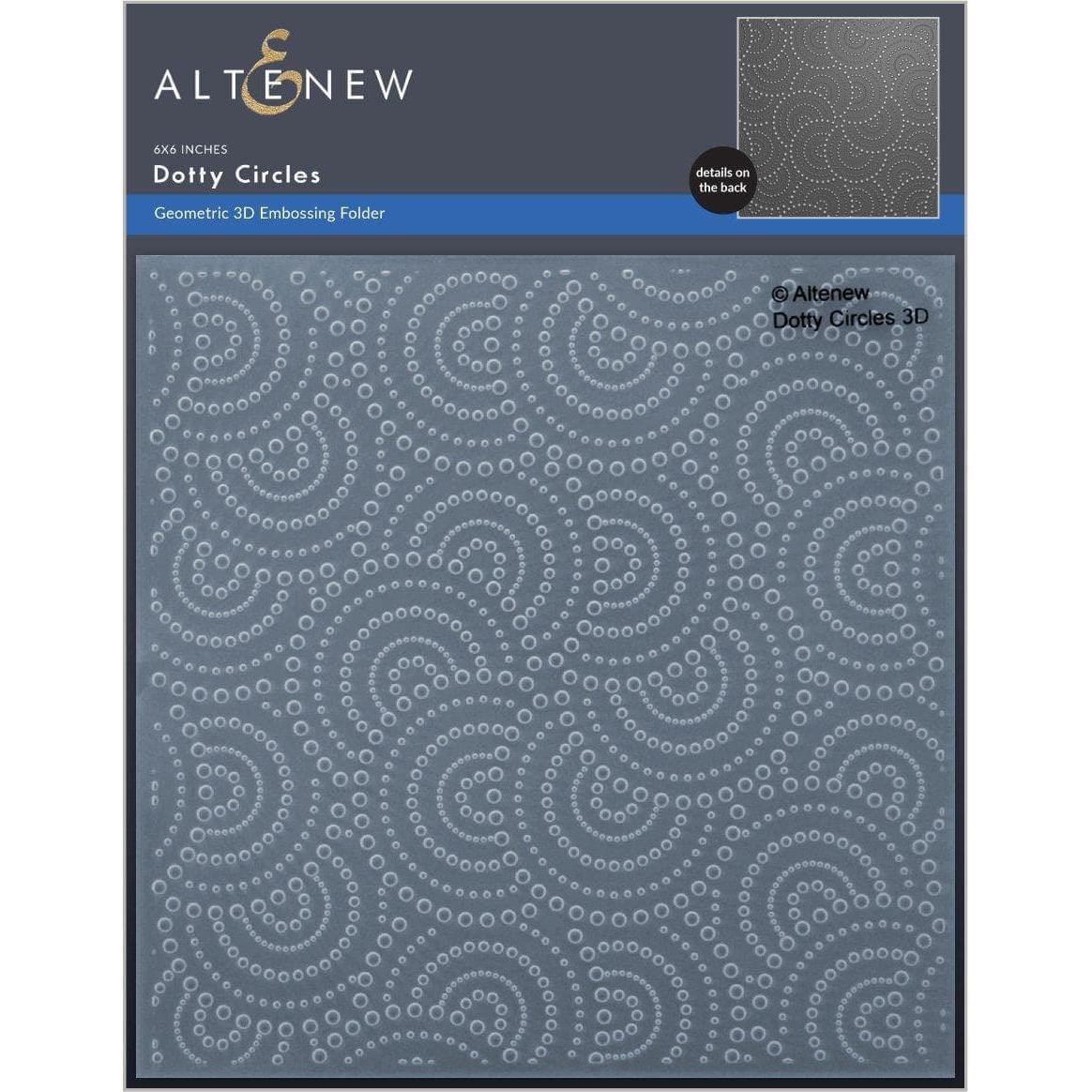 Altenew DOTTY CIRCLES 3D Embossing Folder ALT6651