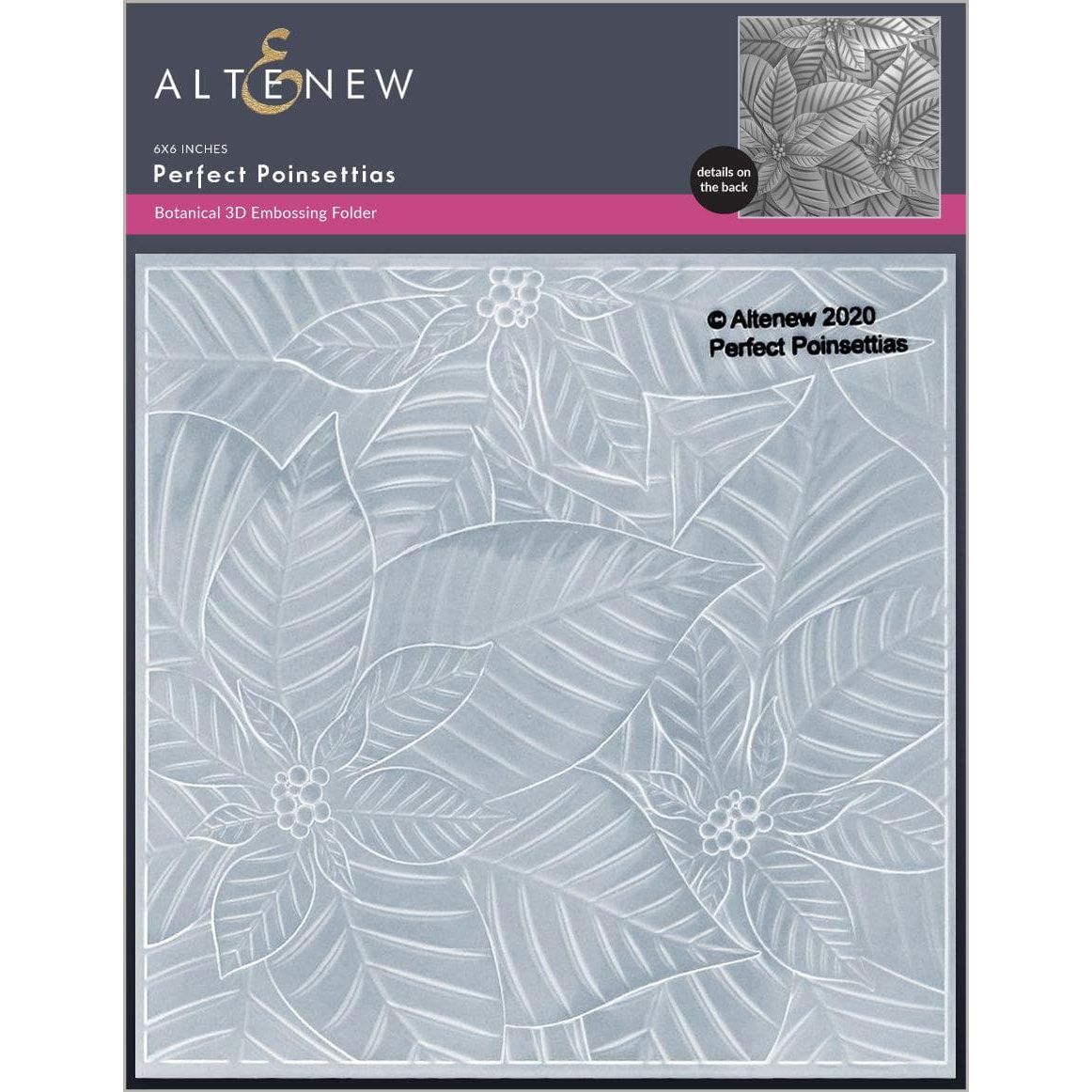Altenew PERFECT POINSETTIAS 3D Embossing Folder ALT4656