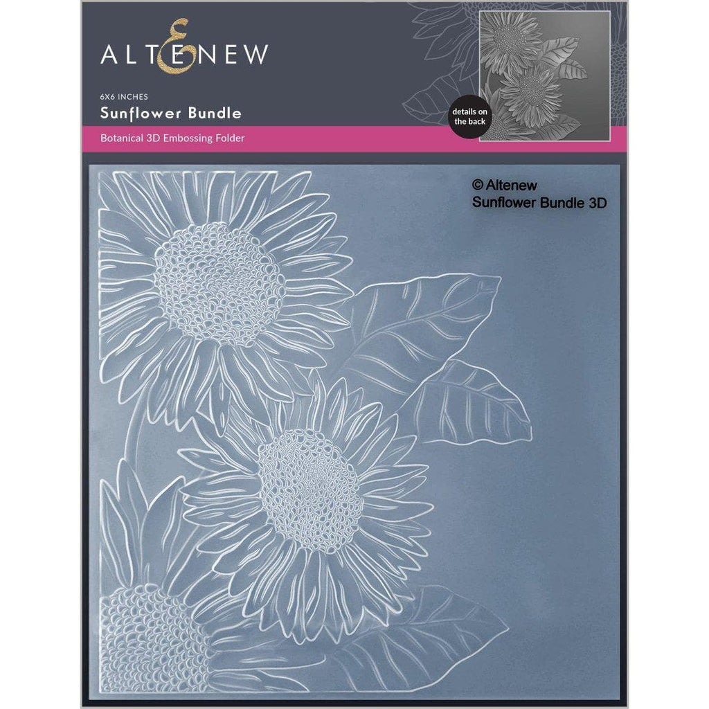 Altenew SUNFLOWER BUNDLE 3D Embossing Folder ALT6531