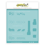 Honey Bee Party Blower Stencil hbsl-142 Detailed Product View