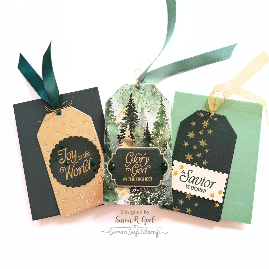 Simon Says Stamp Sparkle Paste Gold st0183 And Everything Nice Christmas Tags | color-code:ALT04