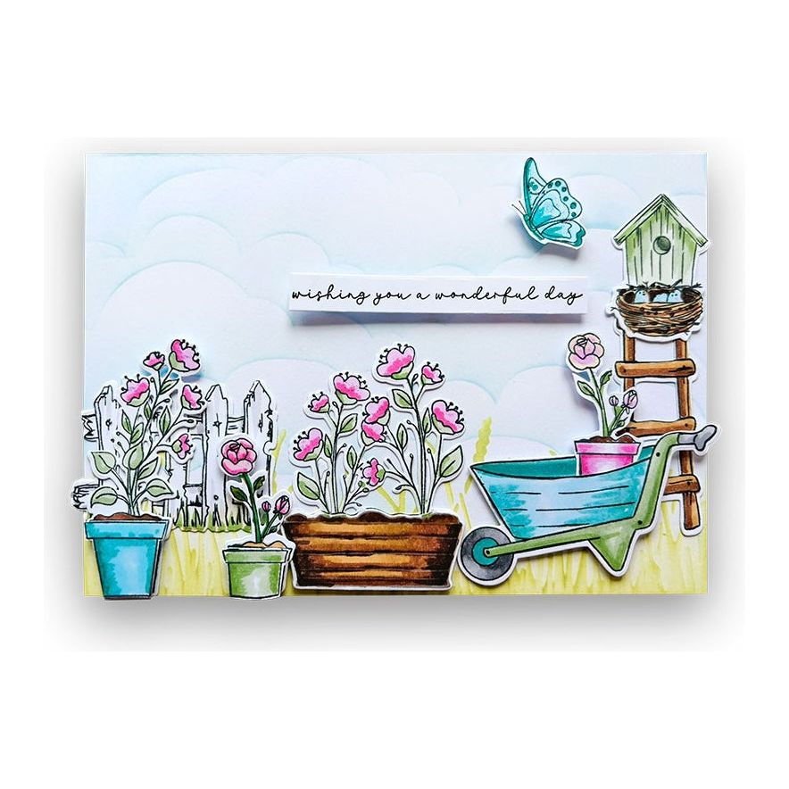 Polkadoodles Garden Therapy Outline Dies pd8932