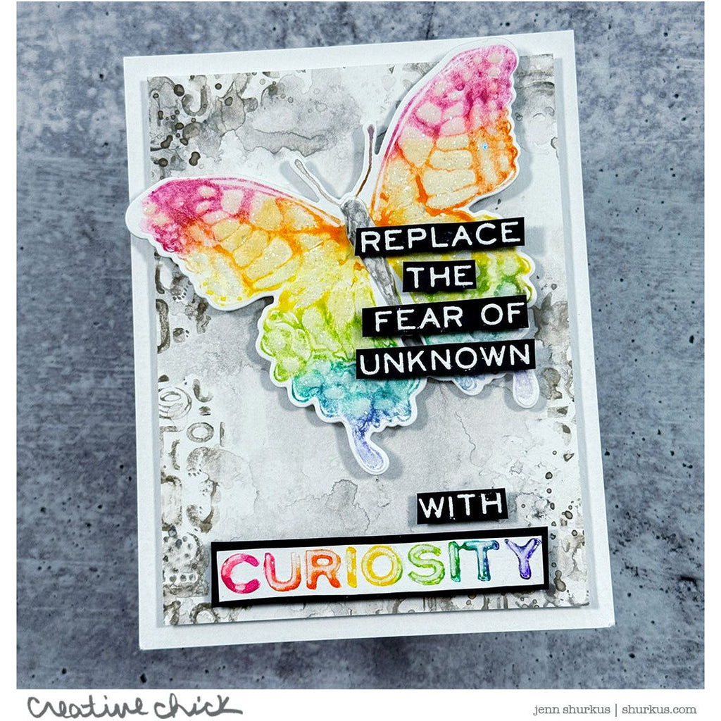 Tim Holtz Perspective Stamps with Simon Says Stamp Dies Bundle setps25 Curiosity Card | color-code:ALT07