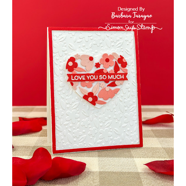 Simon Says Stamp Morning Garden Floral Frame Wafer Dies s940 Cheering for You Love Card | color-code:ALT07