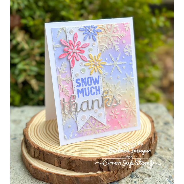 Simon Says Stamp Splendid Snowflakes Wafer Dies s1098 DieCember Winter Card | color-code:ALT10