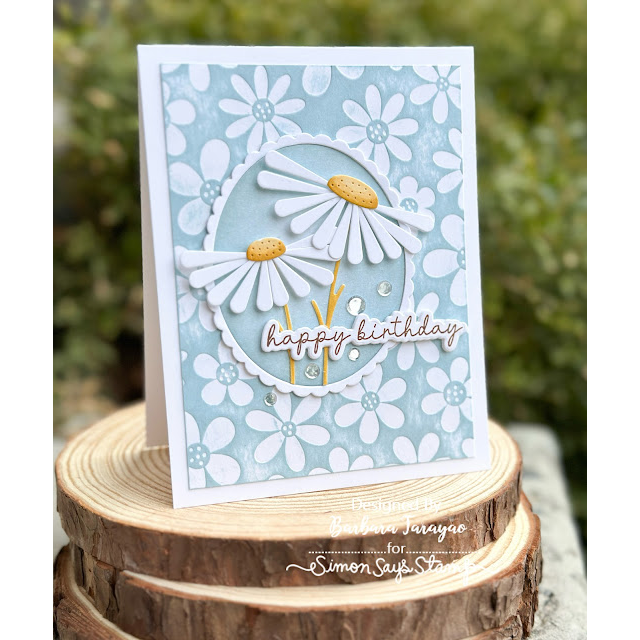 Simon Says Stamp Tilted Daisies Wafer Dies s1016 Friend Like You Birthday Card | color-code:ALT15