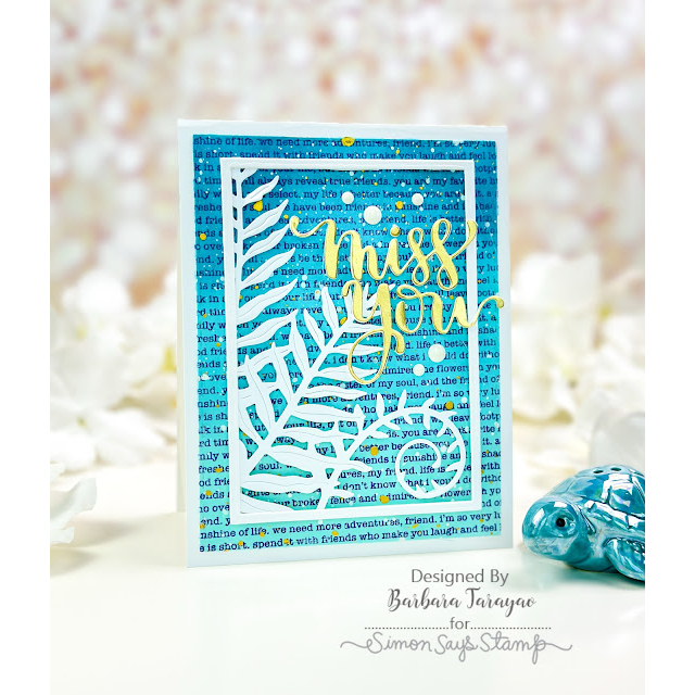 Simon Says Stamp! Simon Says Stamp FERN CORNER Wafer Die s791 Stamptember | color-code:ALT01