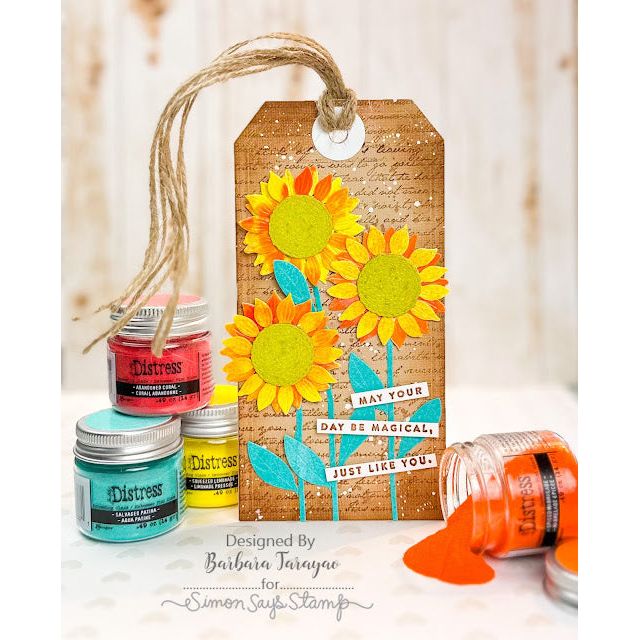 Tim Holtz Distress Embossing Glaze Set Of 12 Ranger ranger168 Floral Tags | color-code:ALT04