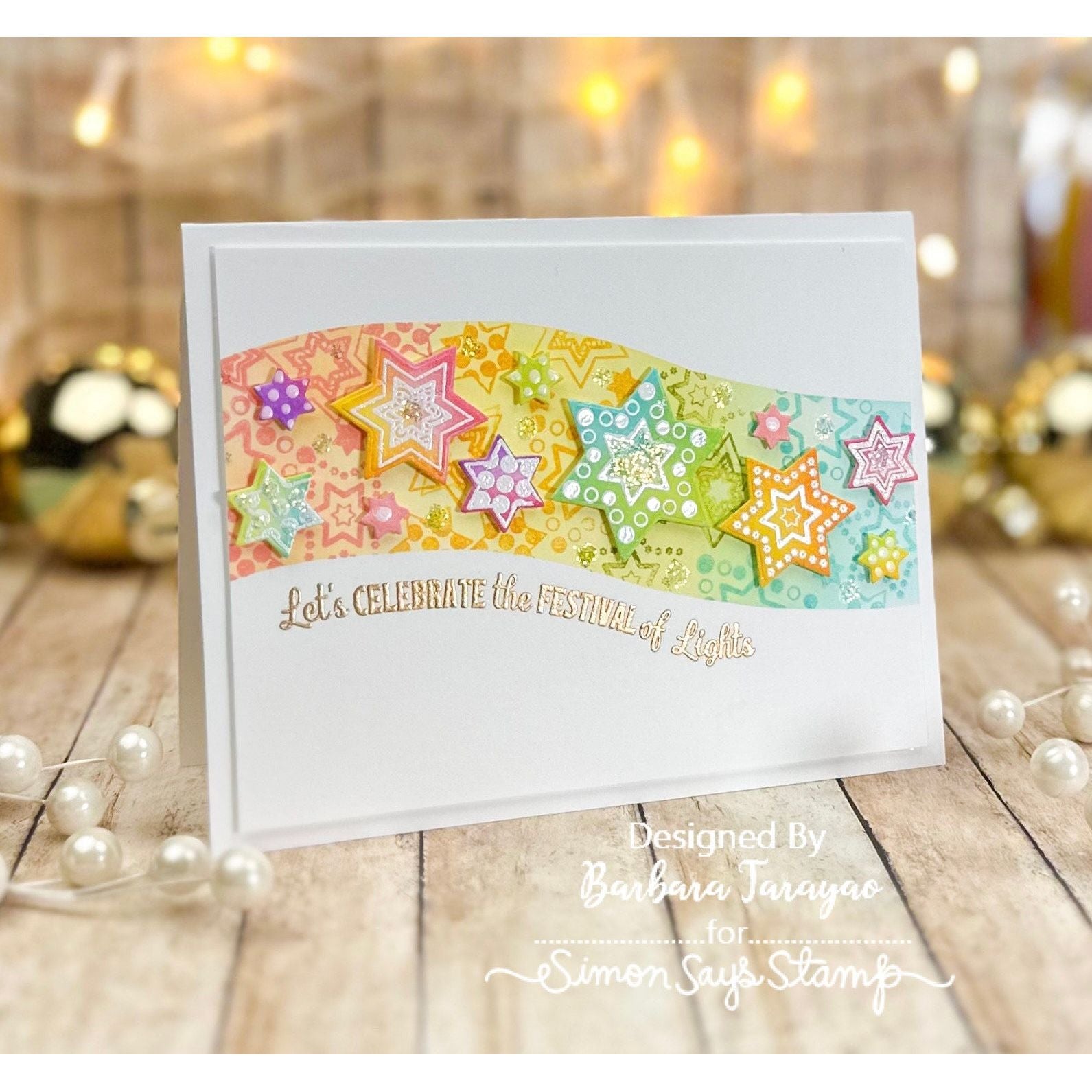 Simon Says Stamp Light The Menorah Wafer Dies sssd112971c Season Of Wonder Hanukkah Card