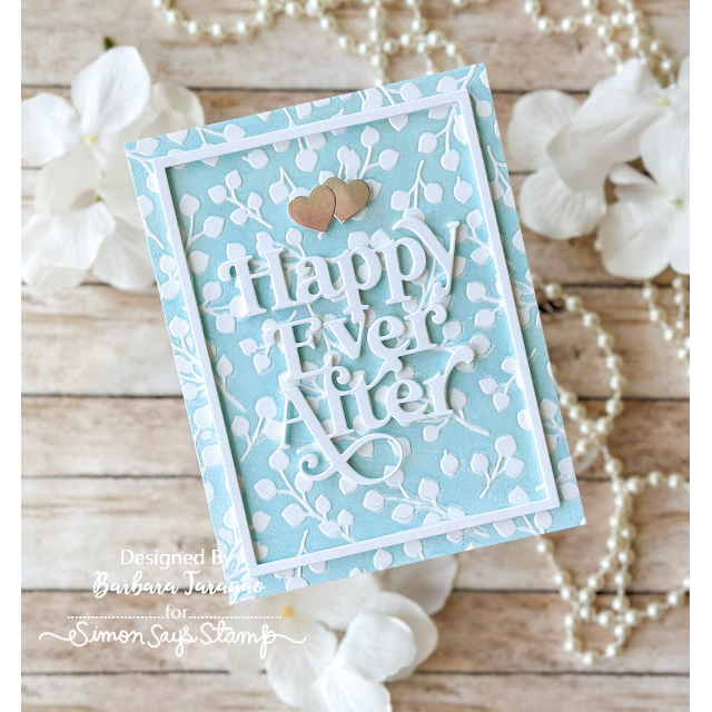 Simon Says Stamp Fancy Happy Ever After Wafer Dies 1078sd Celebrate Wedding Card | color-code:ALT05