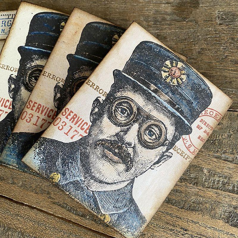 Tim Holtz Cling Rubber Stamps The Inspector CMS465 Mustache | color-code:ALT01