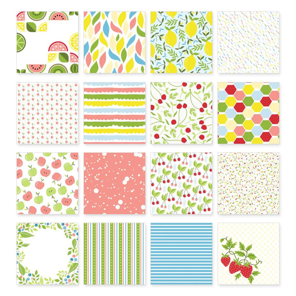 Altenew Cute Fruits 6x6 inch Paper Pack ALT7999 patterns