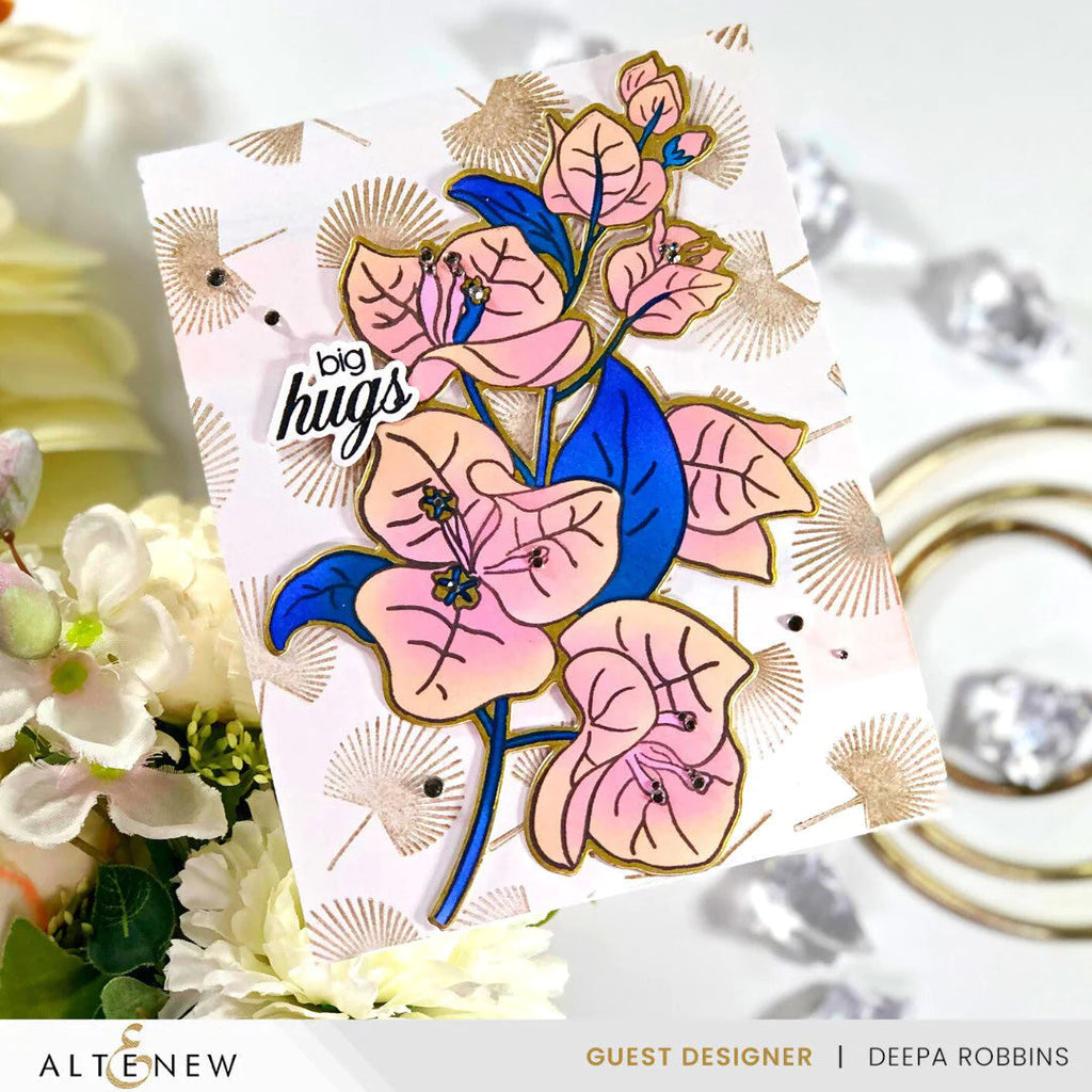 Altenew Mini Delight Deco Elements Clear Stamp and Die Set alt8015bn