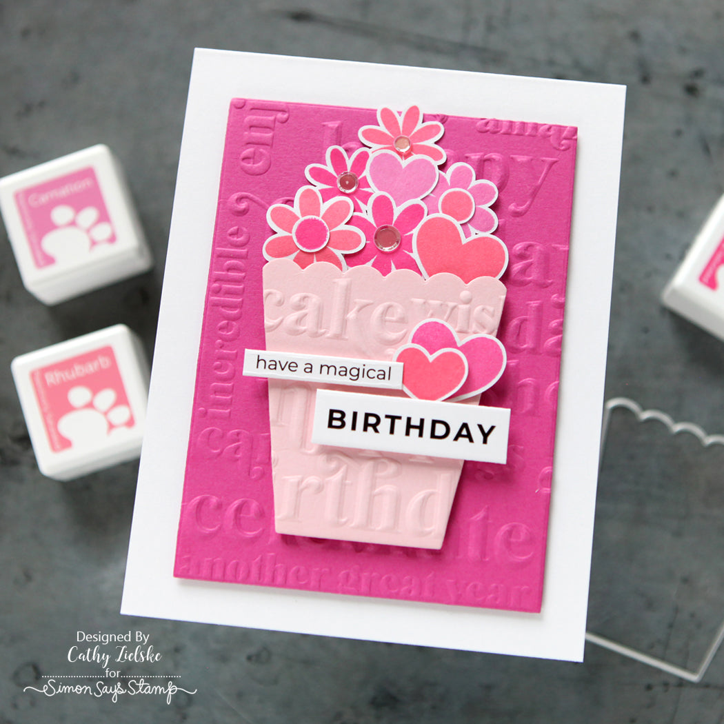 Simon Says Stamp Poppin' Corn Wafer Dies 1454sd Birthday Card | color-code:ALT02