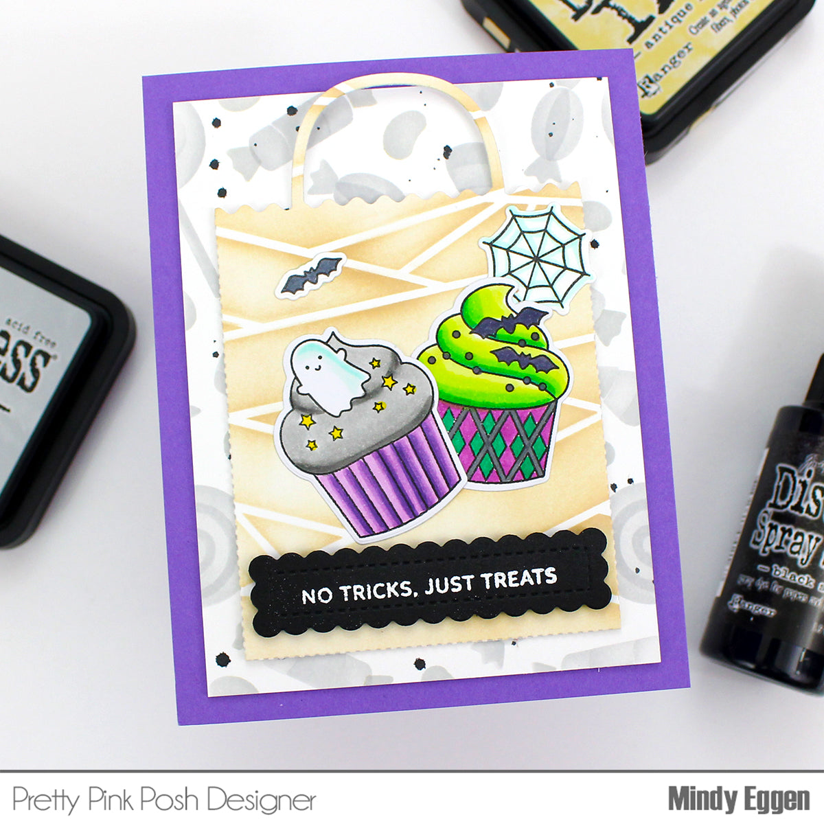 Pretty Pink Posh GIFT CARD BAG Dies trick or treat