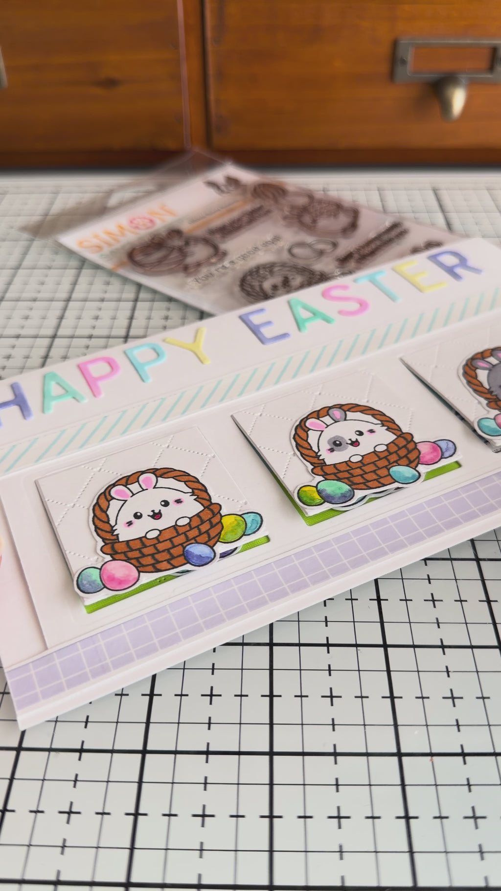 Simon Says Stamp Bunny Bonanza Wafer Dies 1603sdc Beautiful Moments Easter Card
