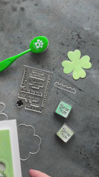 CZ Design Stamps and Dies Clover Shaker Bundle set1189cs In My Heart