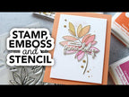 Simon Says Clear Stamps Friendship Leafy Cluster 3020ssc Sweetheart