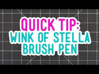 Zig Wink of Stella Set of 3 Clear Brush Glitter Markers 9105 tutorial