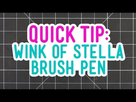 Zig Wink of Stella Set of 3 Clear Brush Glitter Markers 9105 tutorial