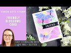 Simon Says Stamp Stencils and Dies Friendly Blossoms set1190fb In My Heart Friendly Blossoms Card | Simon Says Stamp Amy Rysavy