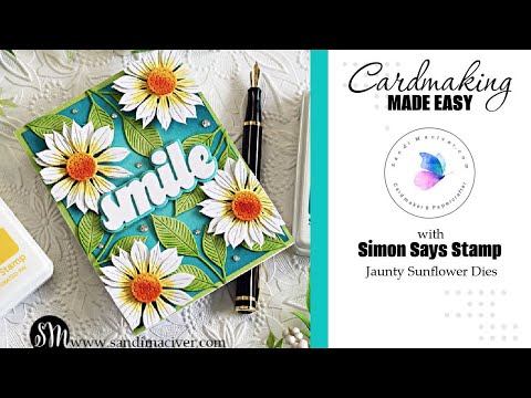 Simon Says Stamp Jaunty Sunflower Wafer Dies s985 Friend Like You