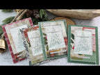 Tim Holtz Distress Frozen Fog Mica Stain Ranger Christmas Shaker Cards Video