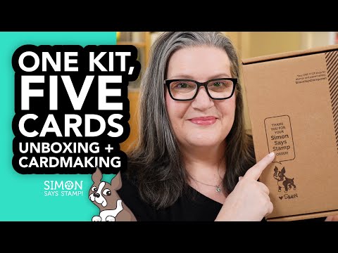 Simon Says Stamp Card Kit of the Month August 2025 Best-Teas ck0825 Unboxing The August 2025 Card Kit from @SimonSaysStamp and making FIVE cards! Cathy Zielske
