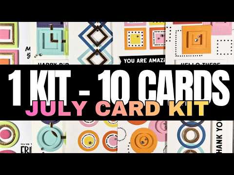 Simon Says Stamps and Dies Pop Art and Pieces set1283pa 1 kit - 10 cards | SSS July card kit Papaioannou