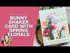 Simon Says Stamp Balloon Bunny Wafer Dies s1116 In My Heart Simon Says Stamp March 2026 Release | Bunny Shaker Card with Spring Florals Nichol Spohr