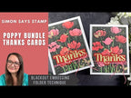 Simon Says Stamp Embossing Folder and Cutting Dies Poppy Bundle sfd399 Be Bold