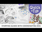 Simon Says Stamp Lettered Many Thanks Wafer Dies 1595sdc Shine On Quick Tip Create a Stamping Guide with Coordinating Dies!