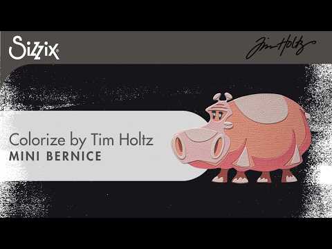 Tim Holtz Sizzix Bernice Mini Colorize Thinlits Dies 667222 video