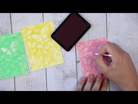 Simon Says Stamp Embossing Folder and Cutting Dies Butterfly Escapade sfd582 In My Heart EMBOSSING FOLDERS TAKEN TO THE NEXT LEVEL WITH THIS HACK!