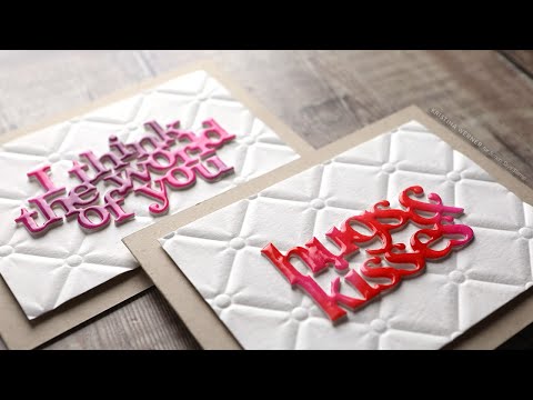 Tim Holtz Distress Reinker Picked Raspberry Ranger TXR35022 Glossy Watercolor Cards Video
