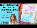 Simon Says Stencils and Dies White Fusion set953wf Rain or Shine Laura Bassen