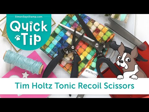 Tim Holtz Tonic Recoil Scissors 5385e Quick Tip Video