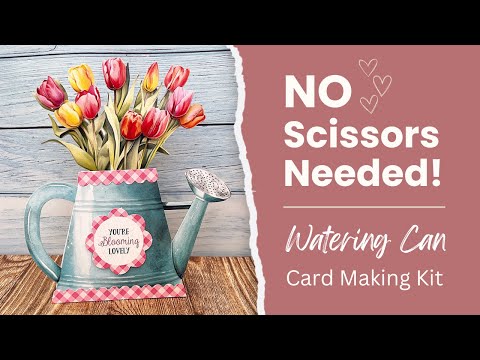 Katy Sue Designs Watering Can Blossoms and Blooms Card Making Kit 17-10081wcf video