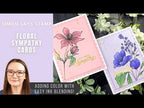 Simon Says Stamp Set of 2 Stencils Wild and Free Flowers 1152stc Always There Floral Sympathy Cards | Simon Says Stamp Amy Rysavy