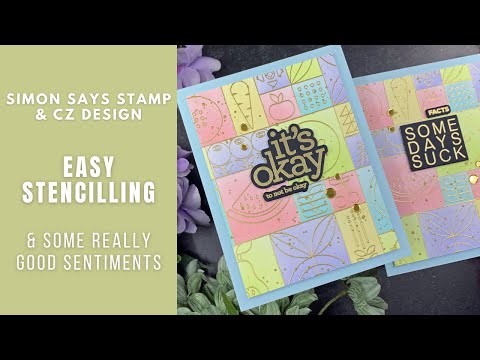 CZ Design Stamps and Dies Bad Day Good Vibes set814bd Sunny Vibes