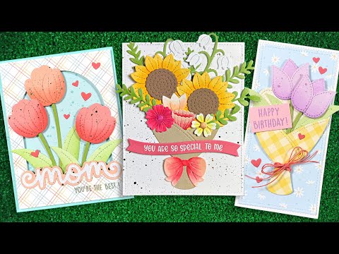 Lawn Fawn Terrific Tulips Dies lf3685 video
