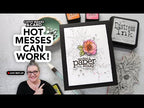 Tim Holtz Floral Outlines Stamps with Simon Says Stamp Dies Bundle setfo24